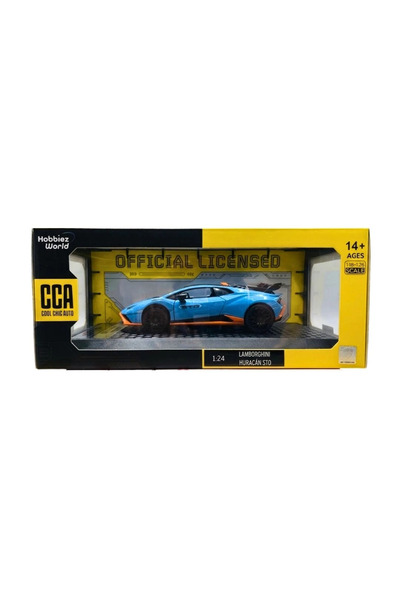 TOYFEST سيارة لامبورغيني STO باللون الأزرق اللؤلؤي مقياس 1/24