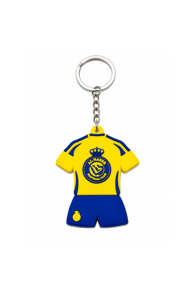 ALNASSR AL-NASSR FC Jersey Keychain PVC Fan Accessory with Raised Crest, Meta...