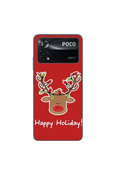 OEM Case compatible with Xiaomi Poco X4 Pro Silicone Gel Tpu Pattern Christma...