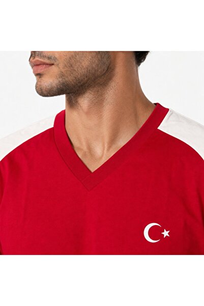 TFF V YAKA AY-YILDIZ BASKILI T-SHİRT