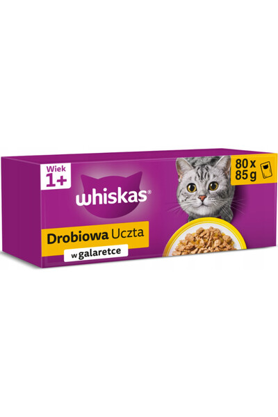 Other Hrană umedă pentru pisici WHISKAS Poultry Jelly Pliculeț 80x85g