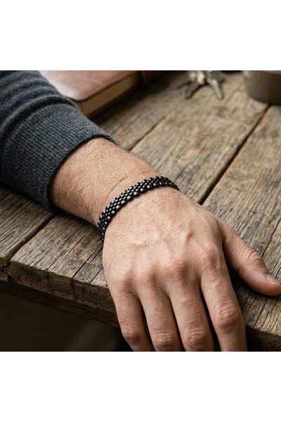 PİGADO 316L Stainless Steel Men's Bracelet 6 mm