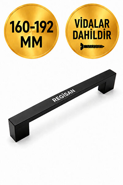 Regisan 160-192 mm Siyah Köprü Kulp 1 Adet
