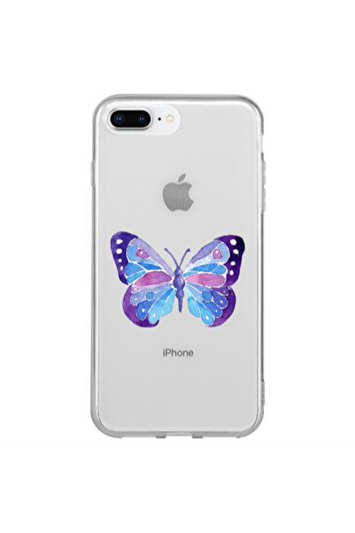 Other Apple iPhone 7 Plus Big Butterfly Transparent Silicone TPU Θήκη