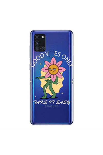 Other Samsung A21S Good Vibes Only Transparent Silicone TPU Θήκη