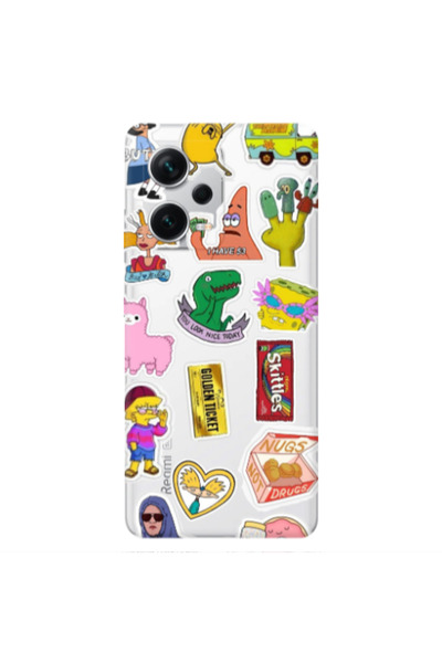 Other Xiaomi Redmi Note 12 5G best cartoons Transparent Silicone TPU Θήκη