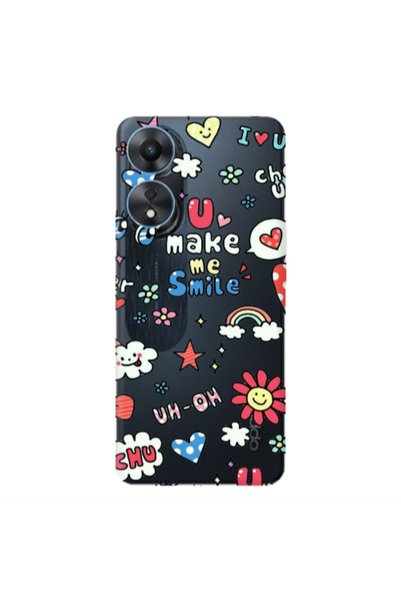 Other Oppo A 98 Rainbow flowers Transparent Silicone TPU Θήκη