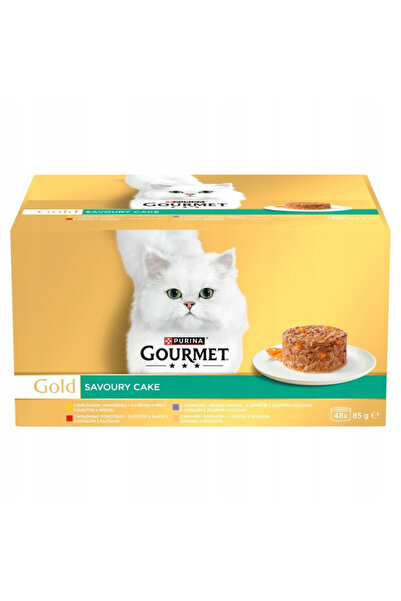Gourmet PURINA GOLD Mix de prăjituri aromate cu diverse arome 48x85g