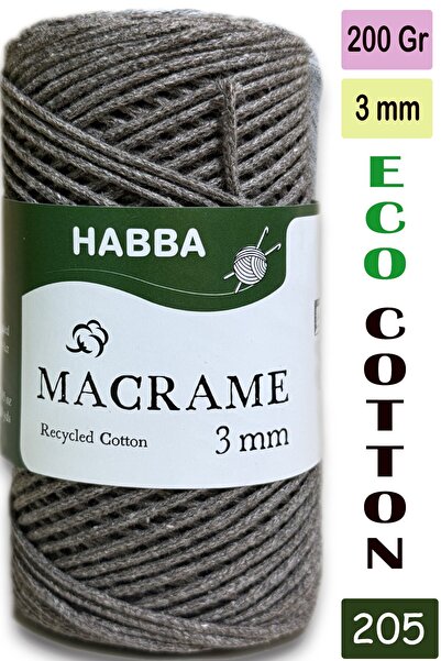 habba respect Habba 3 mm -Premium Cotton Cotton Macrame Cord-Cotton Chain Mac...