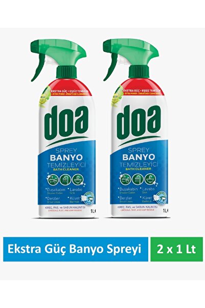 Doa Banyo Extra Güç Temizlik Spreyi 1 Lt x 2 Adet