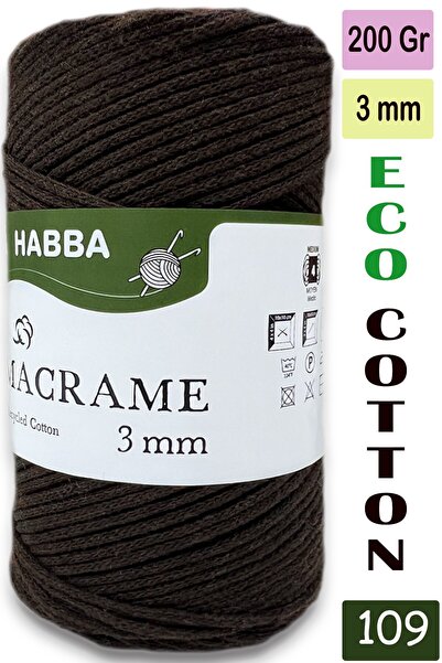 habba respect Habba 3 mm -Premium Cotton Cotton Macrame Cord-Cotton Chain Mac...