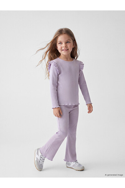 LC Waikiki Esvab • Modern & Distinctive Ribbed Girls' Spanish Leggings