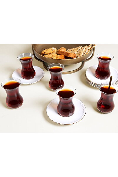 Porland Gold Gilding 12 Piece Tea Set for 6 People