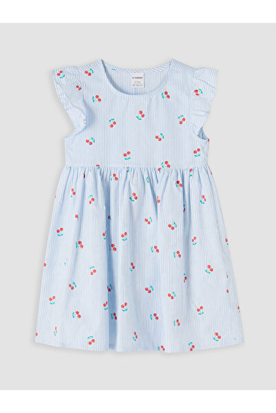 LC Waikiki Gencc Quality Oval Collar Printed Girls' Dress