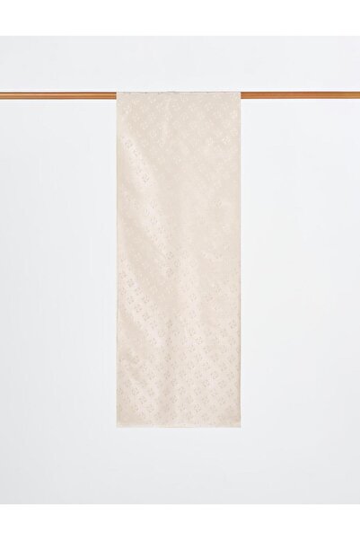 Kayra Logo Detailed Lyocell Shawl Stone