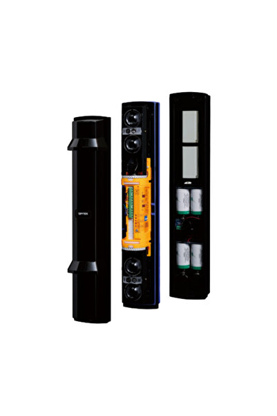 OPTEX Barieră IR de interior/exterior, 100 metri, alimentată cu baterii - SL-...