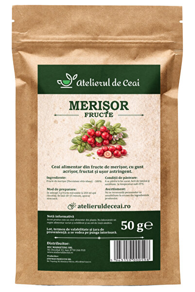 atelierul de ceai Ceai de fructe de merișor