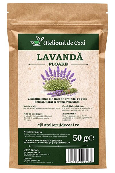 atelierul de ceai Ceai de flori de lavandă