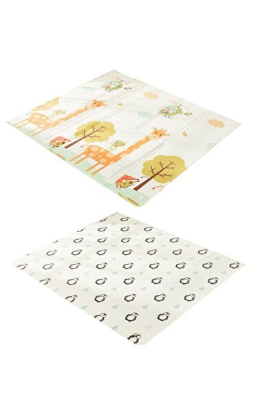 Rao Thermal Play Mat for Children with 2 Sides, RAO, Giraffes and Penguins Pa...