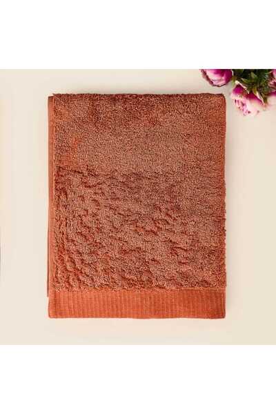Evidea Soft Linen Yüz Havlusu - Kiremit - 50x90 cm