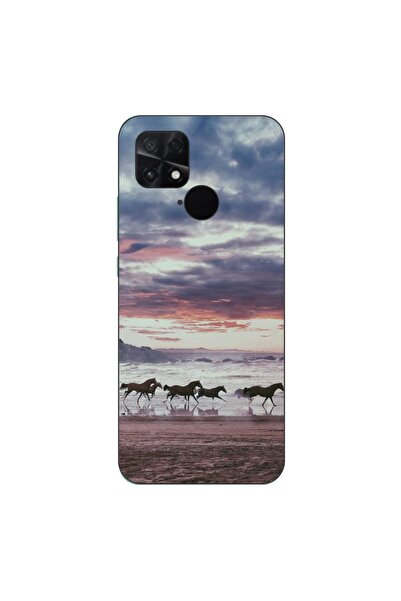 OEM Case compatible with Xiaomi Poco C40 Silicone Gel Tpu Running Horses Pattern