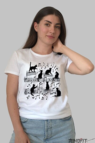 GILDAN Cats Musical Notes T-Shirt