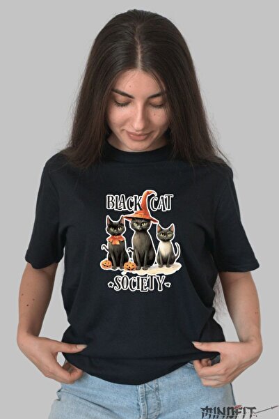 GILDAN Black Cat Society Women's T-Shirt