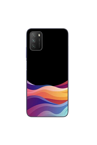 OEM Case compatible with Xiaomi Poco M3 Silicone Gel Tpu Pattern Neon Waves