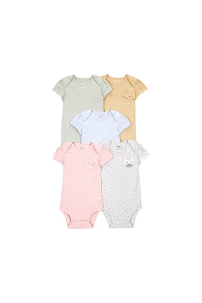 Carter's Layette Kız Bebek Kısa Kollu 5'li Body 1T010410