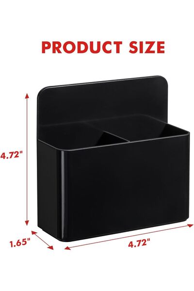 Arabest 2 Pack Plastics Magnetic Pen Holder, 15.5 x 12.2 x 4.5 cm, ABS Materi...