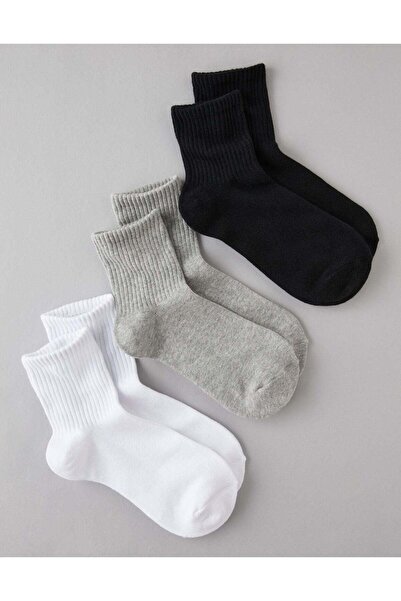 AMERICAN EAGLE AE Boyfriend Socks 3-Pack