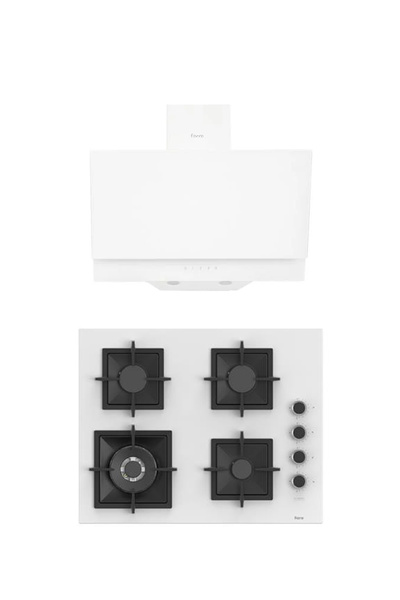 Ferre MEGA SERİSİ 2'Lİ ANKASTRE SET OCAK+DAVLUMBAZ (D017-SC406)