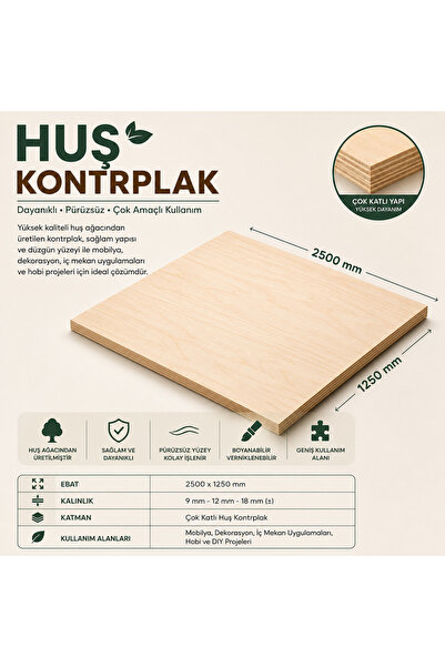 huş kontrplakk Huş kontrplak 2500x1250 4mm