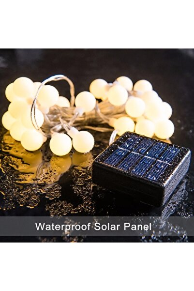 Schulzz Solar Güneş Enerjili Dış Bahçe Top Aydınlatma 6,5Metre 35 Led Gün Işığı