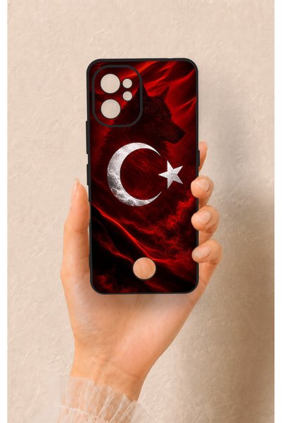 Vip Case حافظة سيليكون متوافقة مع Reeder S19 Max Pro بنمط علم تركي من نوع كورت