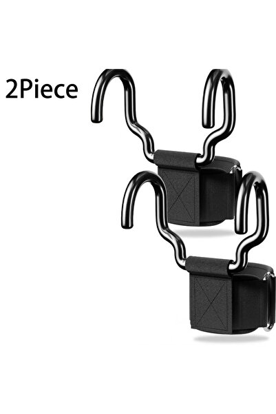 Choice 2pcs Weightlifting Hooks, Grip Support, Single and Double Bar Fitness ...