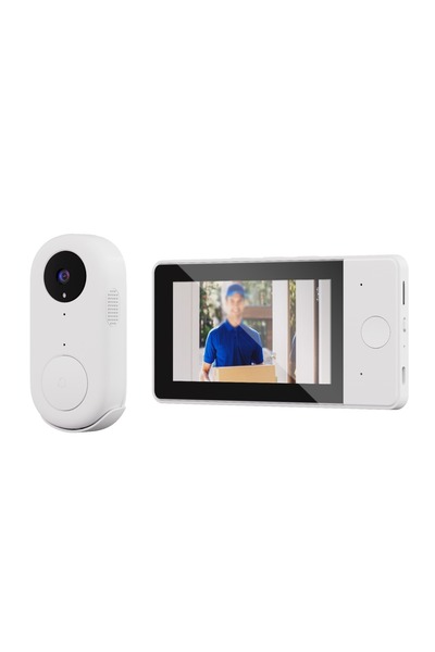 EXENAR Kameralı Kapı Zili Megafon Canlı Video Görüntülü Zil Katjmer Secure VD...