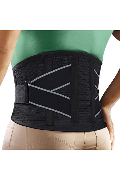 Choice3 XL Black Sports Back Support Belt with 4 Stays for Heavy Lifting, Sed...
