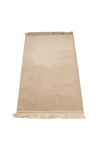 Hayrat Neşriyat Kadife Velur Seccade Düz Renk (70x110 cm. Vizon)