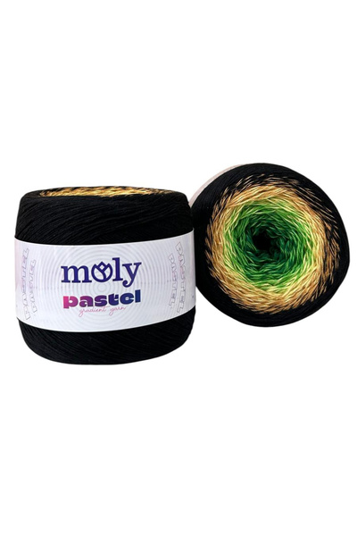 Moly Pastel Ombre Batik Renk Geçişli Pamuklu Yazlık Örgü İpi | Col. No: 10 |2...