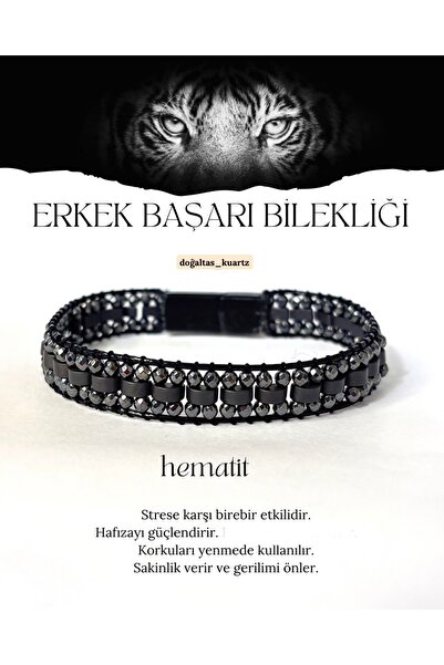 kuartz Men's Natural Stone Bracelet