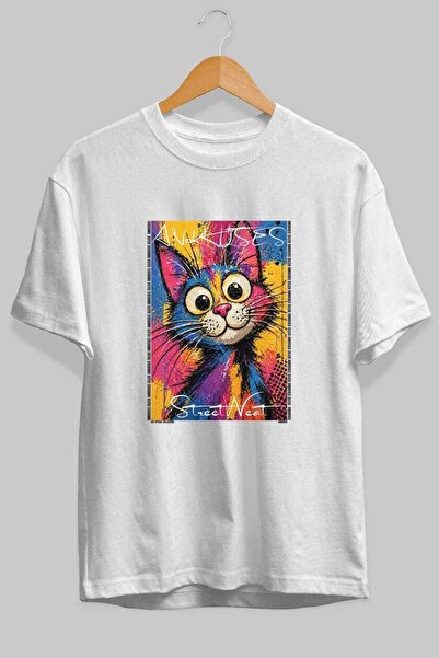 Ankhises Μπλουζάκι  "For the Love of Cats " με 61 σχέδια γάτας στο μπροστινό ...