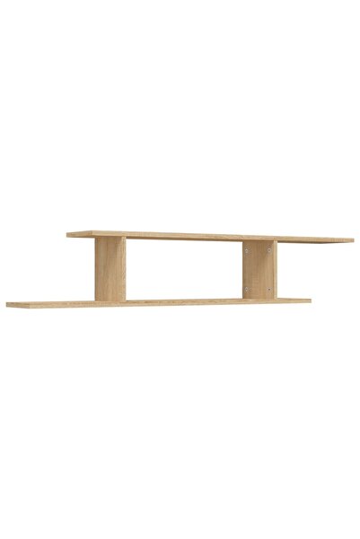 vidaxl Raft TV cu montaj pe perete, stejar sonoma, 125x18x23 cm, PAL