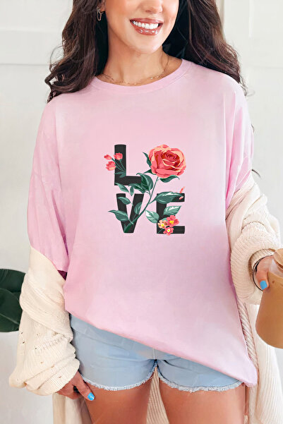 Sarah's Boutique Women's T-shirt – 100% cotton – Love Rose
