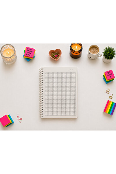 PickyTidy غلاف مغلف بالسيلوفان مقاس A5، قطعة واحدة مربعة الشكل، 80 ورقة، دفتر ملاحظات بوزن 80 جرام
