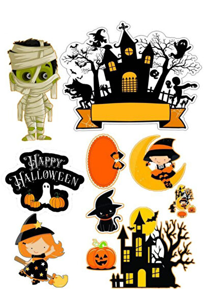 Buki'nin Atölyesi Autocolant de Halloween pentru telefon, laptop, notebook, t...