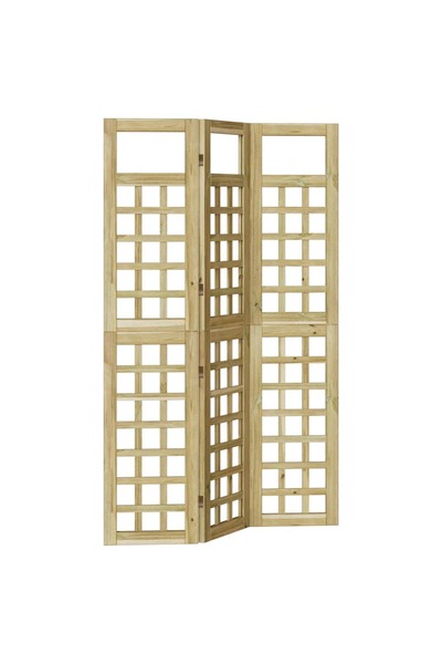 vidaxl Ecran de intimitate Maro miere 121 x 180 cm Lemn de pin masiv
