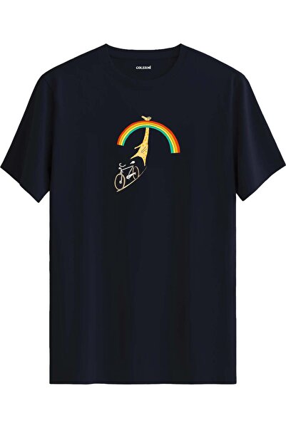 Colermi Giraffe on a Bicycle T-Shirt