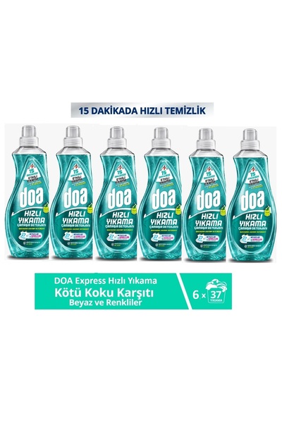 Doa Express Hızlı Yıkama Kötü Koku Karşıtı Beyaz Renkliler Çamaşır Deterjanı ...