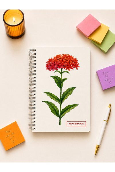 PickyTidy غلاف مغلف بالسيلوفان مقاس A5، قطعة واحدة مخططة، 80 ورقة، 80 جرام، دفتر ملاحظات